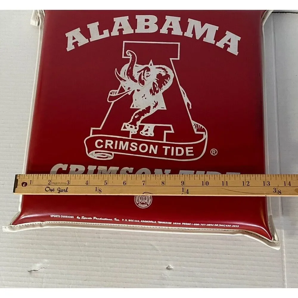 Vintage Alabama CRIMSON‎ TIDE Stadium Seat Cushion 70s/80s